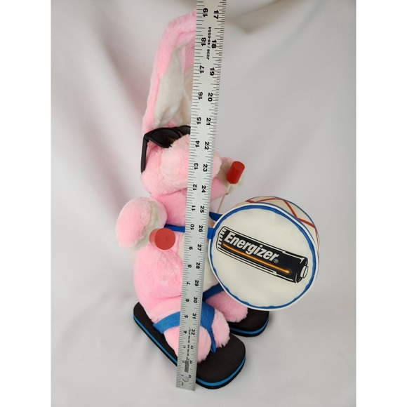 XL Vintage 1997 Energizer Bunny Pink Promotional Plush 22" Large Plush Rabbit - Picture 3 of 16